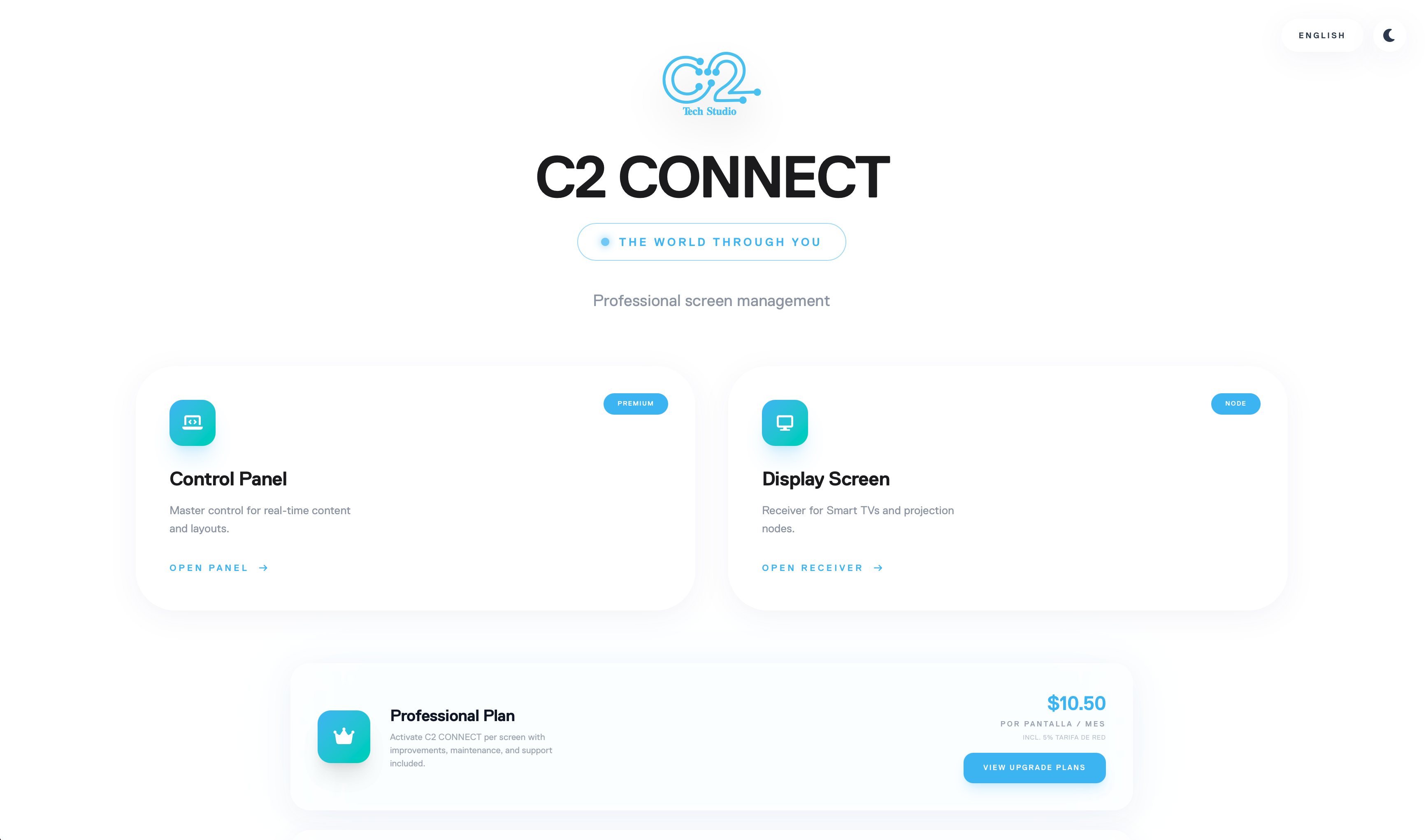 Vista de C2 Connect